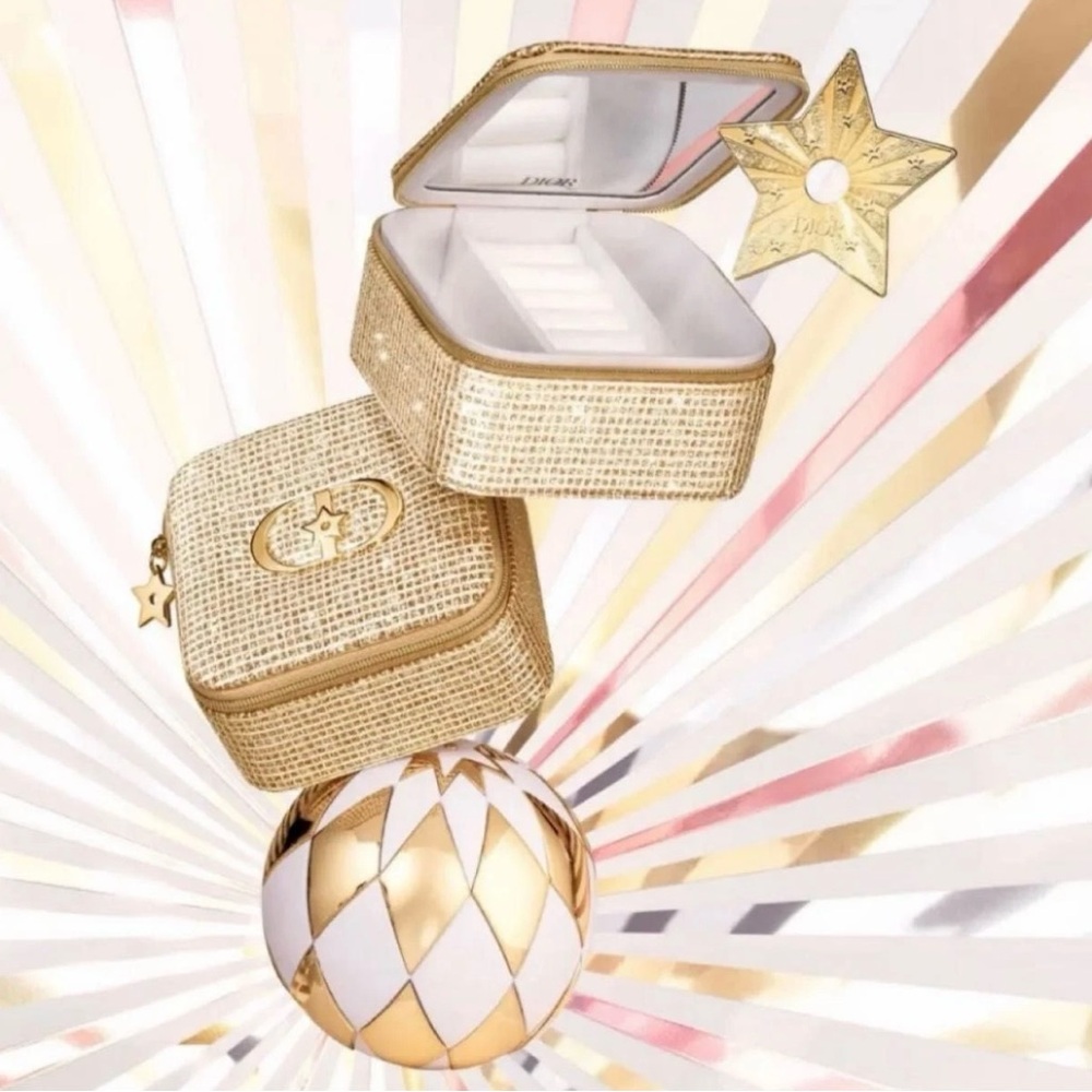 DIOR Beauty Jewelry Case 2025 Holiday Collection Gold NEW! - Picture 2 of 8